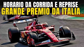 F1 2024  GP DA ITALIA  HORARIO DA CORRIDA E REPRISE NA TV BAND E NO BAND SPORTS [upl. by Nirol]