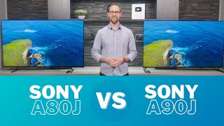 Sony 2021 OLED Comparison A80J vs A90J [upl. by Brookes384]