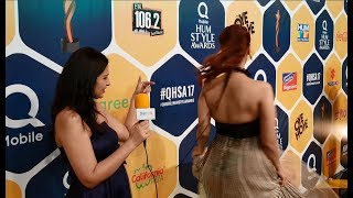 Hareem Farooq  Zaheer Abbas  Backless attire [upl. by Adnofal35]