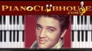 ♫ How to play quotHOUND DOGquot by Elvis Presley piano tutorial lesson [upl. by Roumell]