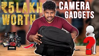 🎒 Inside My Camera Bag 📸 ₹5 Lakhs Worth of Gadgets 💰gramophonevillage outoffocus offsquad [upl. by Anires]