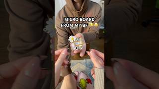 I was in shock once I turned it ASMR on my bf micro board asmr boyfriend cute asmrsounds [upl. by Bibi209]