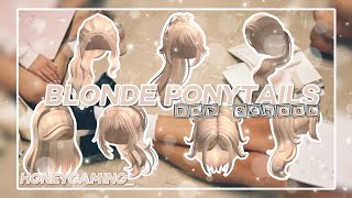 Roblox Blonde Ponytail Hair Codes 🧸  Bloxburg Brookhaven Berry Avenue [upl. by Ames649]