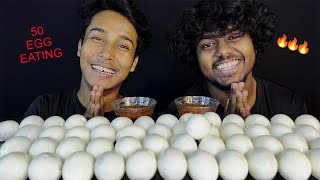 50 BOILED EGGS EATING CHALLENGE  EATING 50 EGGS  BIG BITE  FOOD CHALLENGE  Indian Asmr Show [upl. by Hubbard]