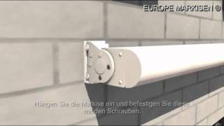 Montage und Einstellung der Markise EUROPE 2020  2050 [upl. by Maurizia]