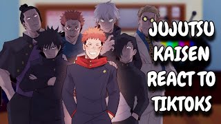 Jujutsu Kaisen React To TikTok  JJK  Gacha React [upl. by Ahsimet590]