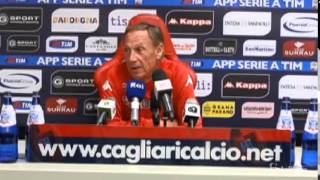 Conferenza Stampa Zdenek Zeman 021114  Cagliari Calcio [upl. by Aicelet]