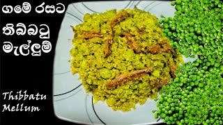 තිබ්බටු මැල්ලුම් රසට උයමු  Thibbatu Mellum [upl. by Ailecec867]