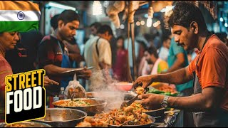 First Time in INDIA SUPER CHEAP street food  STREET WALK [upl. by Reba]