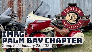 IMRG Palm Bay Chapter  2044 January 2024 Ride to Frostproof BBQ Co Florida [upl. by Enitsirc]