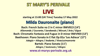 St Marys Perivale LIVEMilda Daunoraite piano [upl. by Mello]