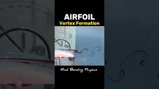 Airfoil Vortex Formation physics engineering animation learning fun aviation automobile love [upl. by Rodnas]