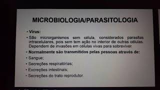 Introdução a MICROBIOLOGIA e PARASITOLOGIA [upl. by Freda]