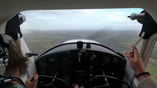 Fly a windy circuit with us Wolverhampton Halfpenny Green Airport  Cessna 150  Student [upl. by Maice]