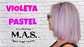 Mechas Violetas En Cabello Rubio Violet Highlights Hair color [upl. by Aserehs]