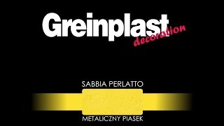 GREINPLAST SABBIA PERLATTO  sposób wykonania dekoracji [upl. by Greeley]