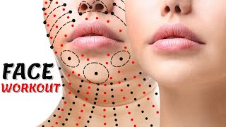 FACE WORKOUT  FACE FAT  DOUBLE CHIN  FACE LIFT  FACE TIGHTENING [upl. by Htrowslle752]