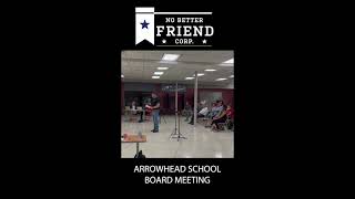 NBFCs Kevin Nicholson at Arrowhead School Board Meeting [upl. by Feliks736]