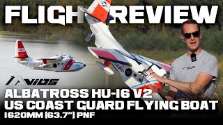 Avios PNF Albatross HU16 V2 US Coast Guard Flying Boat 1620mm 637quot  Flight Review [upl. by Westfall]