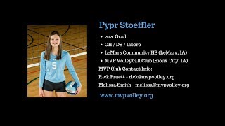 Pypr Stoeffler  2021  OHDS  LeMars HS  Midwest Volleyball Power [upl. by Alarise]