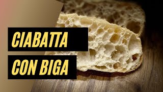 VIDEO RICETTA CIABATTA CON IMPASTO INDIRETTO [upl. by Yelrehs891]