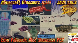 Eons Paleozoic Mod Showcase Pt1 Cambrian Period Minecraft 1152 Minecraft Dinosaurs Ep367 [upl. by Byron416]