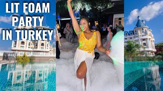 👙THE MOST EXCITING POOL FOAM PARTY  Day 1 of TAMU 50 IN ALANYA ANTALYATURKEY 2024 [upl. by Ebberta]