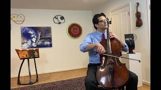 SaintSaëns Allegro Appassionato for cello and well solo during quarantine Amit Peled cello [upl. by Attaynek]