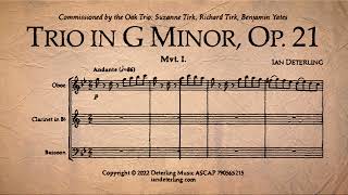 Oboe Clarinet and Bassoon Trio in G Minor Op 21 [upl. by Aceber796]