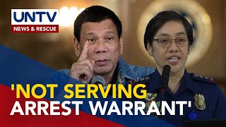 PNP won’t enforce ICCissued arrest warrant vs Ex Pres Duterte [upl. by Martainn]