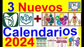 3 NUEVOS CALENDARIOS PAGOS IMSS ISSSTE Y BIENESTAR 2024 FECHAS OFICIALES ENTREGA TARJETAS 65 y [upl. by Sola]