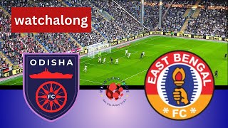 ODISHA FC VS EAST BENGAL FC  ISL 202425  Football Match  Watch Along  PES 21 Simulation [upl. by Yojenitsirk299]