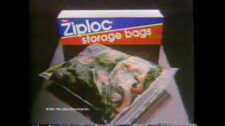 1982 Ziploc Storage Bags quotFights inflationquot TV Commercial [upl. by Eenehs]