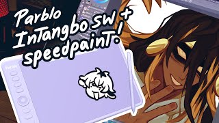 Parblo Intangbo SW Review  Speedpaint  🌺 [upl. by Lauro]