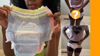 PAMPERS Ninjamas SM COMPARED To LXL Things To Know Before Purchasing NightTime DIAPERS [upl. by Babbie]