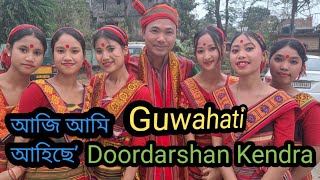 GuwahatiDoordarshanKendra  Hajong traditional Dance “Jakhamara” DurlavHajong  Dhamor [upl. by Toomay]