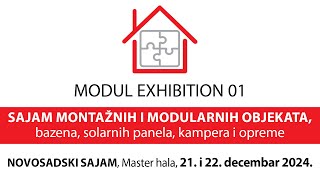 MODUL EXHIBITION 01  sajam montažnih kuća modularnih objekata glampinga bazena opreme i kampera [upl. by Emerej765]