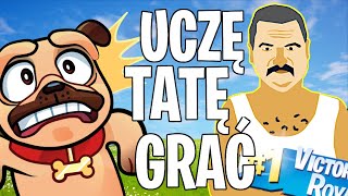 Uczę TATĘ GRAĆ w FORTNITE Jest lepszy od mamy [upl. by Pedaiah963]