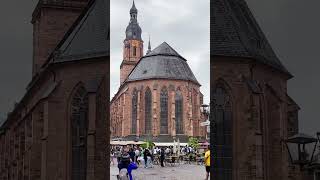 🌧️ Raindrops on Cobblestones Heidelberg Walk RainyDay Heidelberg CozyCafés AfterTheStorm [upl. by Hanson]