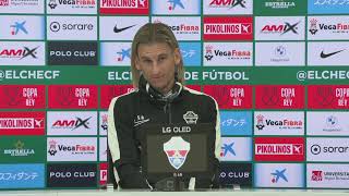 💚🎥 PRESS Sebastián Beccacece previa Linares  Elche Copa del Rey [upl. by Haraf504]