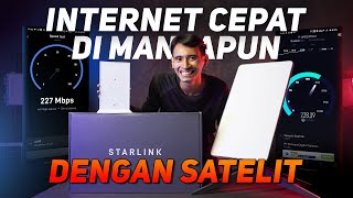 STARLINK INDONESIA REVIEW INTERNET DARI LANGIT TANPA SINYAL DIMANAPUN ANDA BERADA TERLENGKAP [upl. by Bellina]