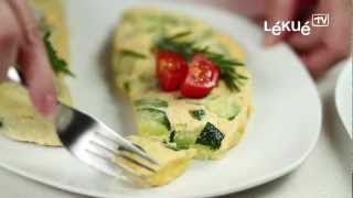 Lékué TV  Omelette  Recipe Green pepper onion and garlic omelette [upl. by Norwood]