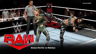 Sonya Deville vs Natalya Raw July 15 2024 [upl. by Kenay192]