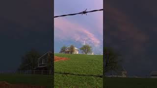 Beautiful Mammatus Clouds over Amish Farmland wbackside of STRONG Severe Storms  Seymour Missouri [upl. by Keifer552]