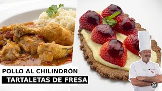 POLLO al CHILINDRÓN – TARTALETAS de FRESA  Cocina Abierta de Karlos Arguiñano [upl. by Iveson999]