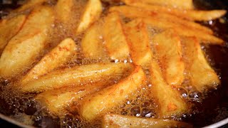 TWO INGREDIENTS DELICIOUS HOMEMADE POTATO WEDGES UNDER 10 MINUTES  Morris Time Cooking  Hawt Chef [upl. by Amliv399]