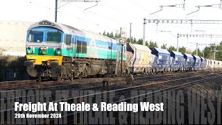 Freight At Theale amp Reading West 291124  4K [upl. by Talich]