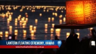 Hawaii Lantern Floating Ceremony  Memorial Day [upl. by Akiner]