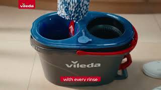 Vileda RinseClean Spin Mop and Bucket  100 separation of clean and dirty water [upl. by Ihsoyim]