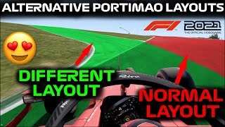 DRIVING The OTHER Portimao Track LAYOUTS In The F1 2021 Game [upl. by Herta249]